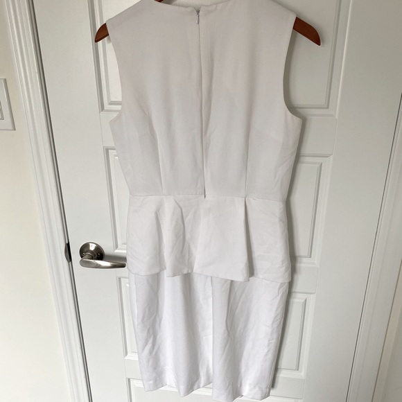 White Peplum Dress - Picture 5 of 5